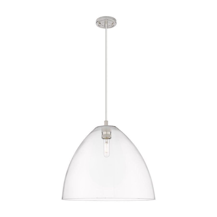 Innovations Crown Point 1Lt 16" Bristol Cord Pendant, SN/CL - 434-1P-SN-GBD-162