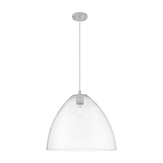 Innovations Crown Point 1Lt 16" Bristol Cord Pendant, SN/CL - 434-1P-SN-GBD-162
