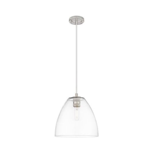 Innovations Crown Point 1Lt 9" Bristol Cord Pendant, SN/Clear - 434-1P-SN-GBD-92
