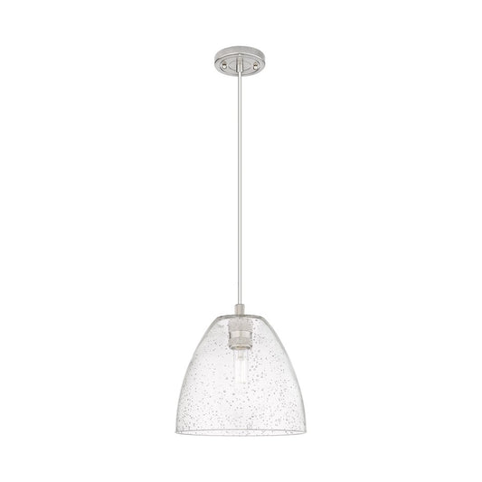 Innovations Crown Point 1Lt 9" Bristol Cord Pendant, SN/Seed - 434-1P-SN-GBD-94