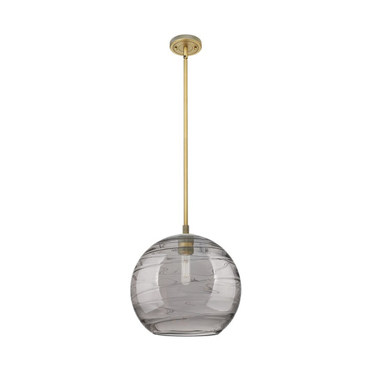 Innovations CP 1Lt 12" Athens DS Stem Pendant, BB/SDS - 434-1S-BB-G1213-12SM