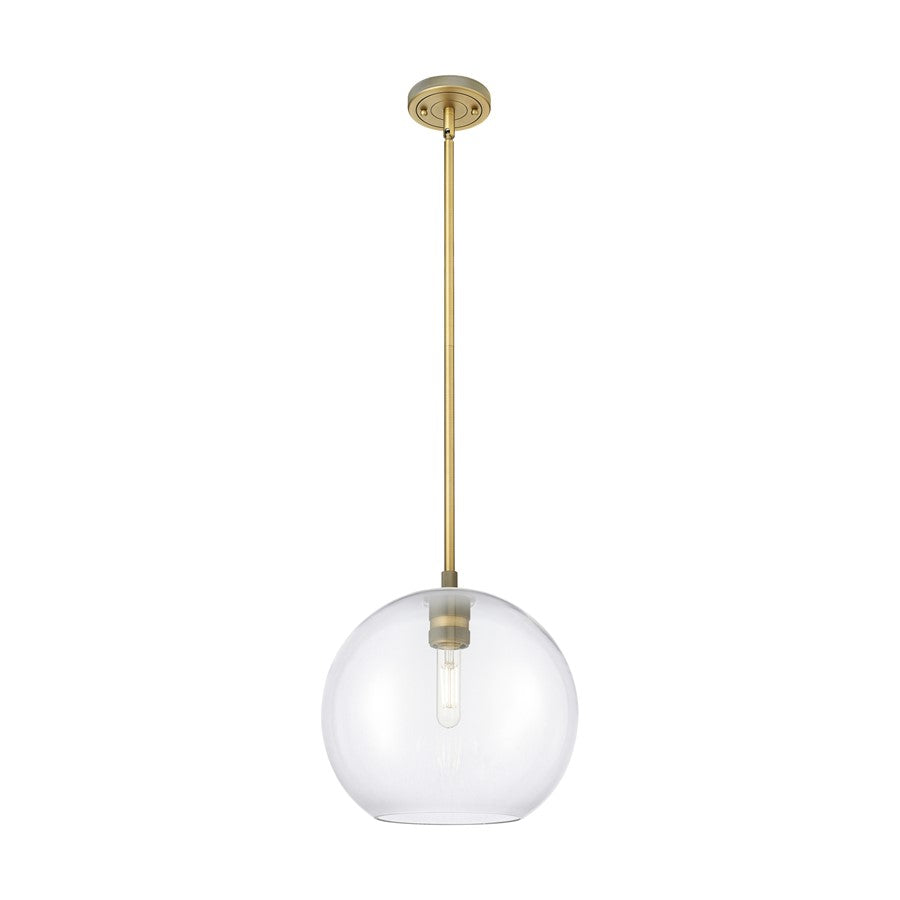 Innovations Crown Point 1Lt 10" Athens Stem Pendant, BB/CL - 434-1S-BB-G122-10
