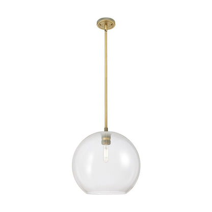Innovations Crown Point 1Lt 12" Athens Stem Pendant, BB/CL - 434-1S-BB-G122-12