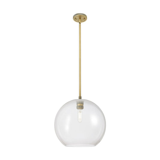 Innovations Crown Point 1Lt 12" Athens Stem Pendant, BB/CL - 434-1S-BB-G122-12