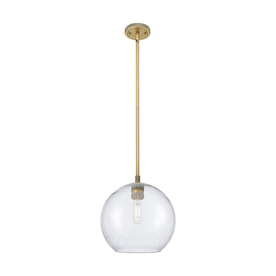 Innovations Crown Point 1Lt 10" Athens Stem Pendant, BB/Seed - 434-1S-BB-G124-10