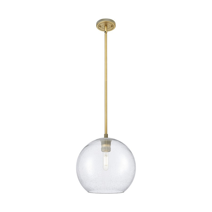 Innovations Crown Point 1Lt 12" Athens Stem Pendant, BB/Seed - 434-1S-BB-G124-12