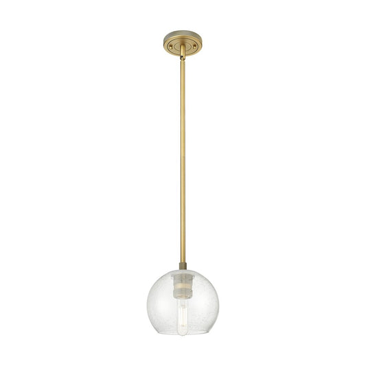 Innovations Crown Point 1Lt 6" Athens Stem Pendant, BB/Seed - 434-1S-BB-G124-6