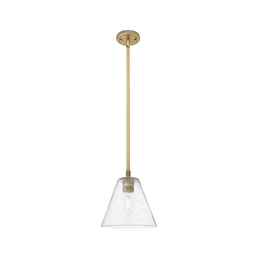 Innovations Crown Point 1Lt 8" Berkshire Stem Pendant, BB/SD - 434-1S-BB-GBC-84