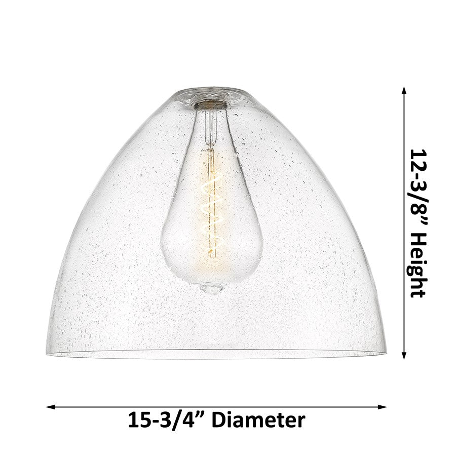 Innovations Crown Point 1Lt 16" Bristol Stem Pendant, Brushed Brass/SD