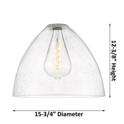 Innovations Crown Point 1Lt 16" Bristol Stem Pendant, Brushed Brass/SD