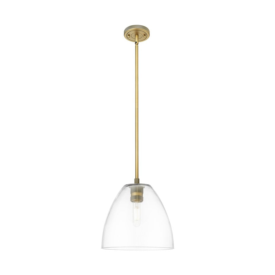 Innovations Crown Point 1Lt 9" Bristol Stem Pendant, BB/Clear - 434-1S-BB-GBD-92