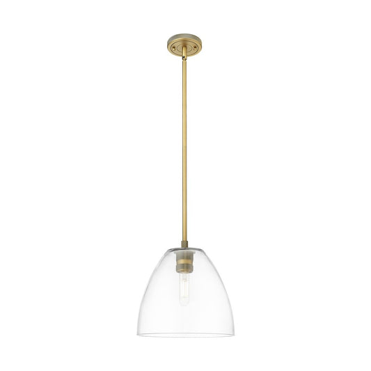 Innovations Crown Point 1Lt 9" Bristol Stem Pendant, BB/Clear - 434-1S-BB-GBD-92
