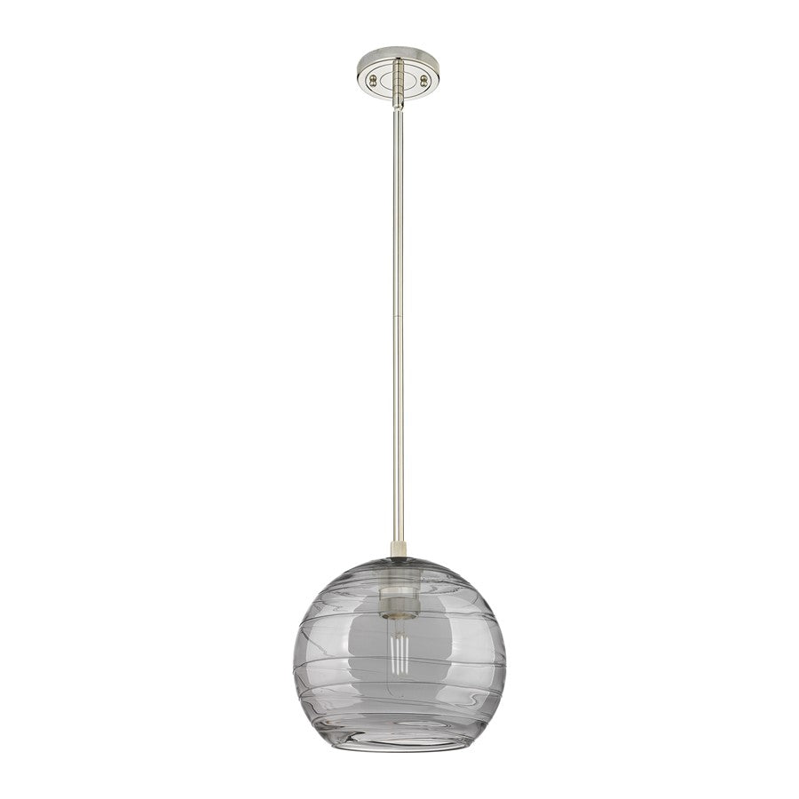 Innovations CP 1Lt 8" Athens DS Stem Pendant, PN/SDS - 434-1S-PN-G1213-8SM