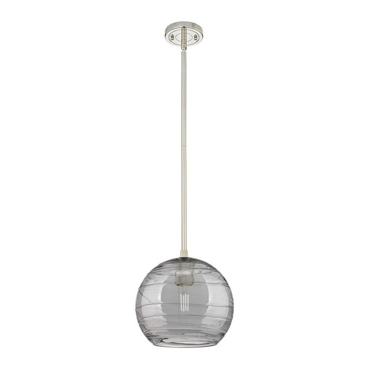 Innovations CP 1Lt 8" Athens DS Stem Pendant, PN/SDS - 434-1S-PN-G1213-8SM