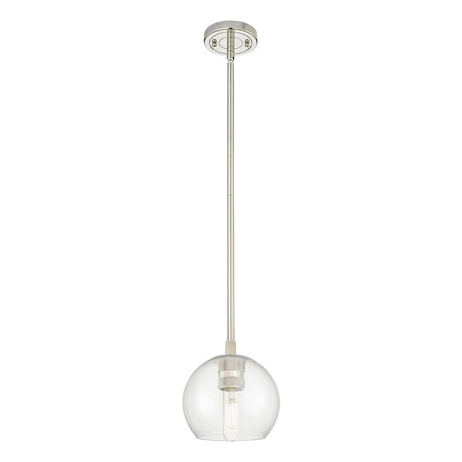 Innovations Crown Point 1Lt 6" Athens Stem Pendant, PN/Clear - 434-1S-PN-G122-6