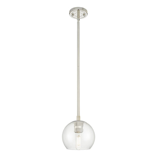 Innovations Crown Point 1Lt 6" Athens Stem Pendant, PN/Clear - 434-1S-PN-G122-6