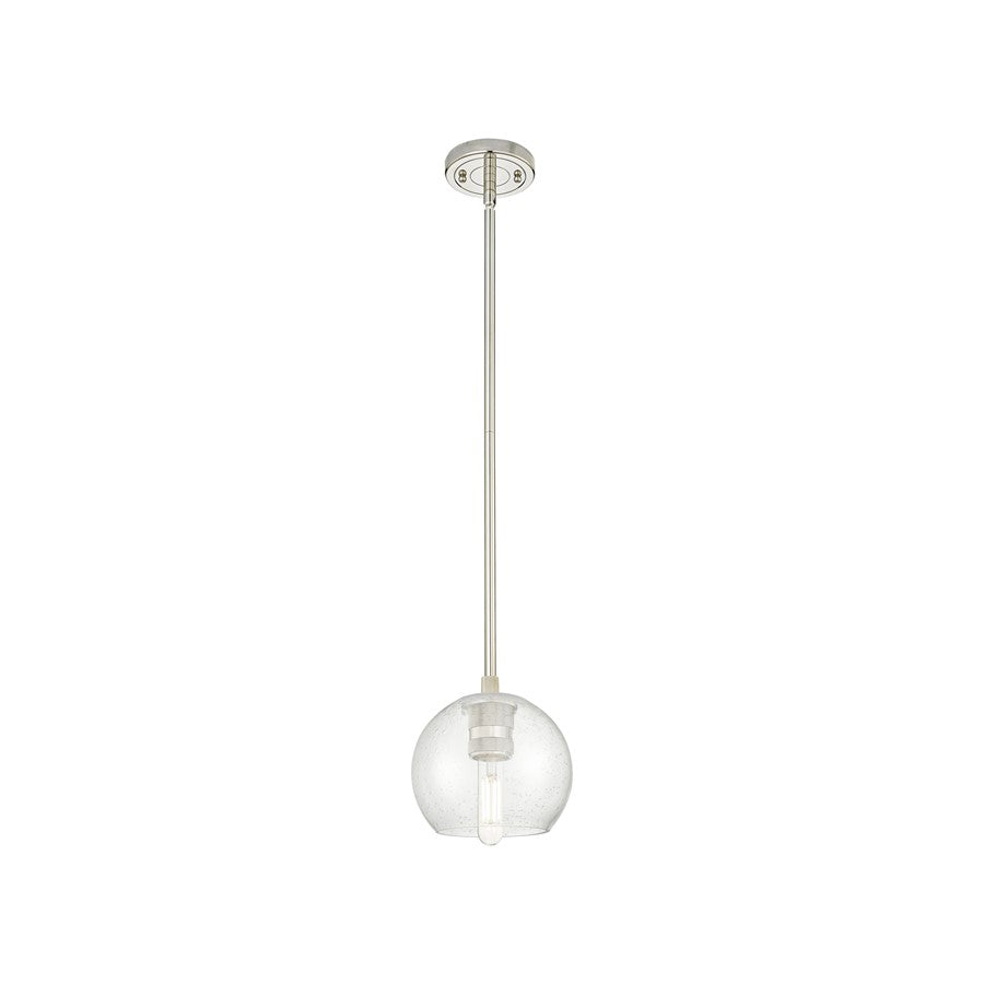 Innovations Crown Point 1Lt 6" Athens Stem Pendant, PN/Seed - 434-1S-PN-G124-6