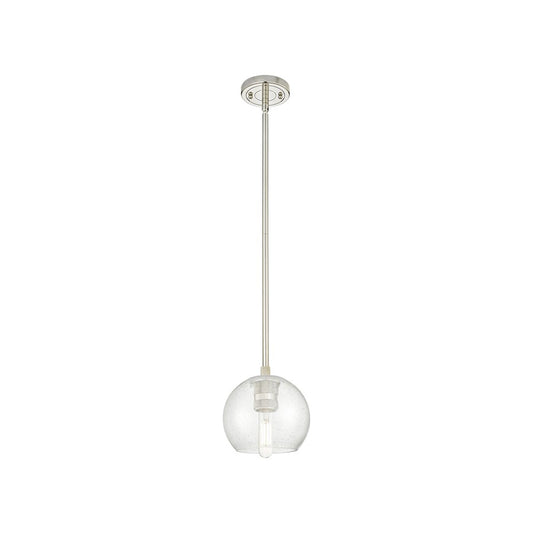 Innovations Crown Point 1Lt 6" Athens Stem Pendant, PN/Seed - 434-1S-PN-G124-6