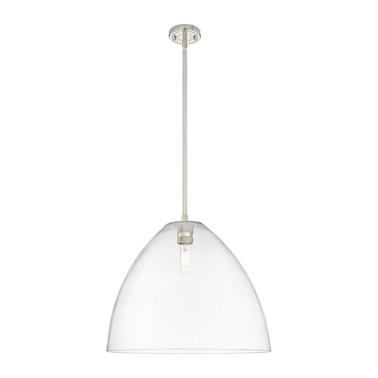 Innovations Crown Point 1Lt 16" Bristol Stem Pendant, PN/CL - 434-1S-PN-GBD-162