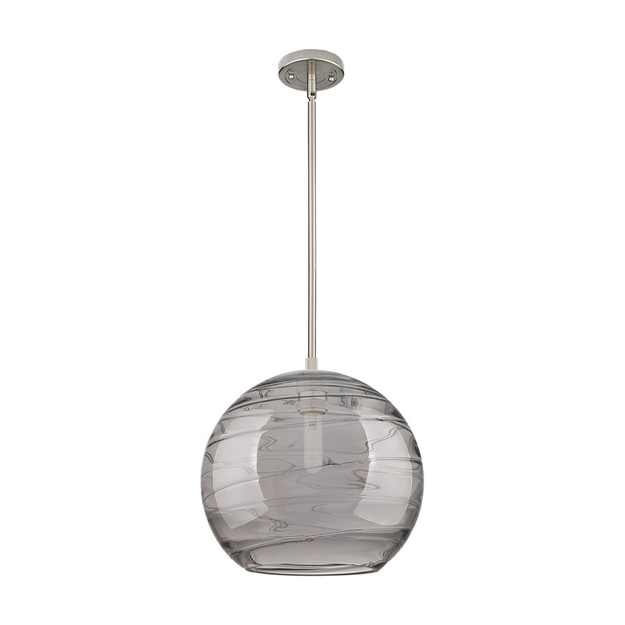 Innovations CP 1Lt 12" Athens DS Stem Pendant, SN/SDS - 434-1S-SN-G1213-12SM