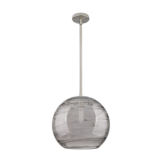 Innovations CP 1Lt 12" Athens DS Stem Pendant, SN/SDS - 434-1S-SN-G1213-12SM