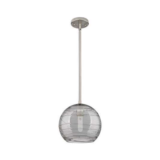Innovations CP 1Lt 8" Athens DS Stem Pendant, SN/SDS - 434-1S-SN-G1213-8SM