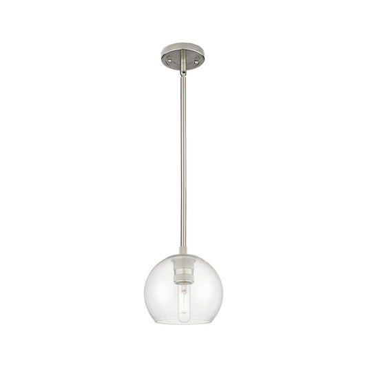 Innovations Crown Point 1Lt 6" Athens Stem Pendant, SN/Clear - 434-1S-SN-G122-6