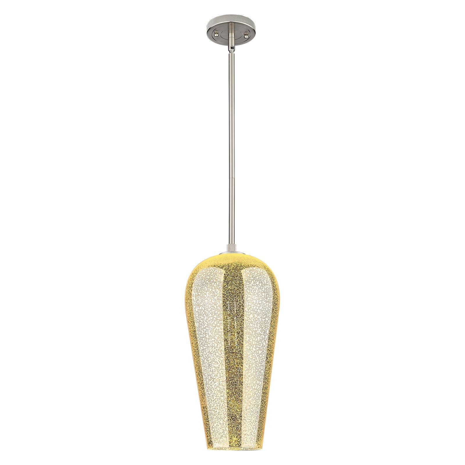 Innovations Chelsea 8in 1-Light Pendant | Industrial Satin Nickel and Mercury Glass | Kitchen Island & Dining Room | Model 434-1S-SN-G456-8ME