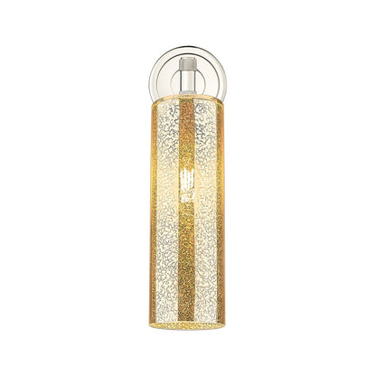 Innovations Crown Point 1Lt 12" Sconce, Polished Nickel/Mercury