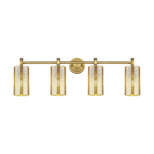 Innovations Crown Point 4Lt 34" Bath, Brushed Brass/Mercury - 434-4W-BB-G434-7ME