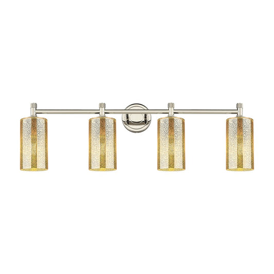 Innovations Crown Point 4Lt 34" Bath, PN/Mercury - 434-4W-PN-G434-7ME