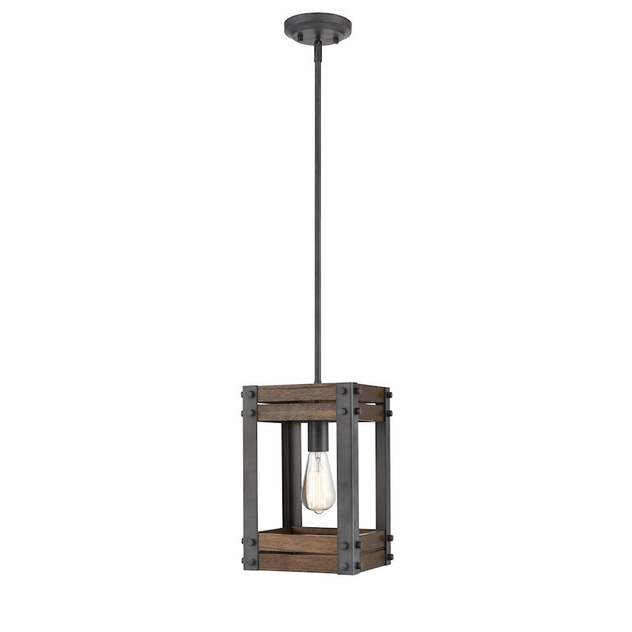 Innovations 435-1S-AG-LED Austin Mini Pendant, Aged Gun Metal- 435-1S-AG-LED