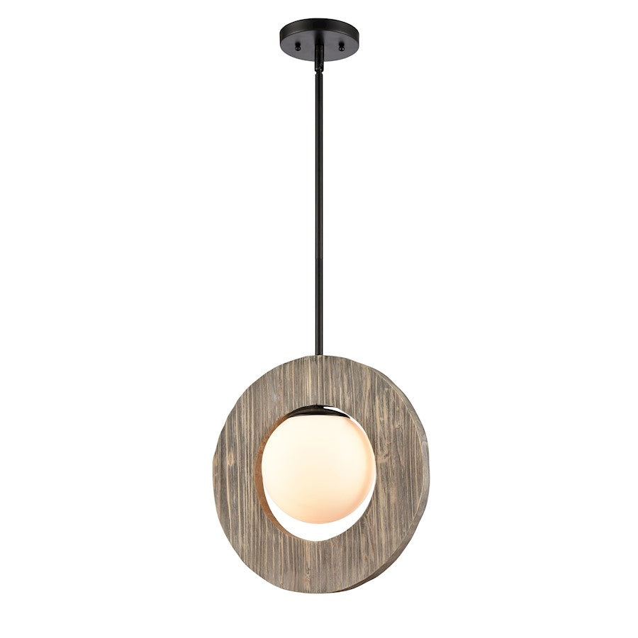 Innovations 440-1S-BK-W Maverick Pendant, Matte Black/Matte White