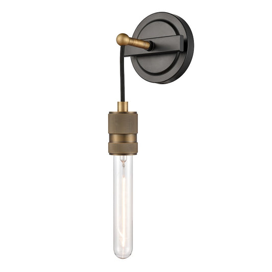 Innovations 1W 444-1W-BAB Ellis Sconce, Black Brass- 444-1W-BAB
