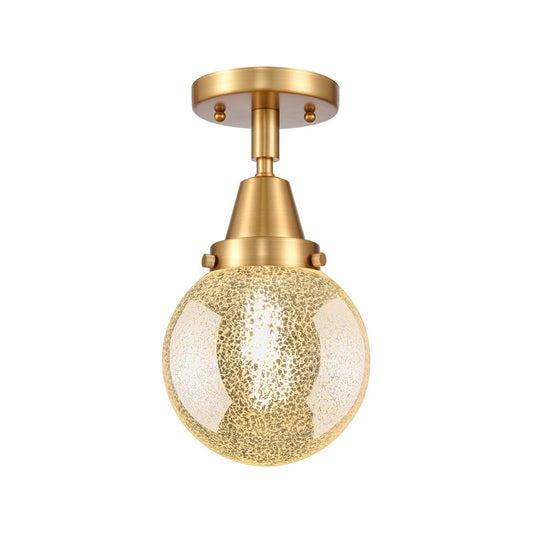 Innovations Caden Beacon 1Lt 6" Flush Mount, Gold/Mercury - 447-1C-SG-G208-6