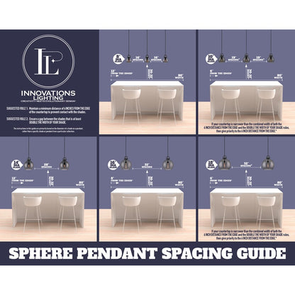 Innovations Caden Beacon 1Lt 6" Cord Mini Pendant, AB/Mercury