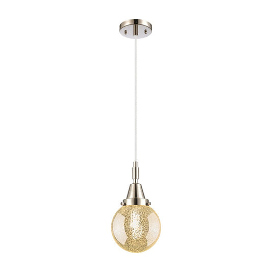 Innovations Caden Beacon 1Lt 6" Cord Mini Pendant, PN/Mercury - 447-1P-PN-G208-6
