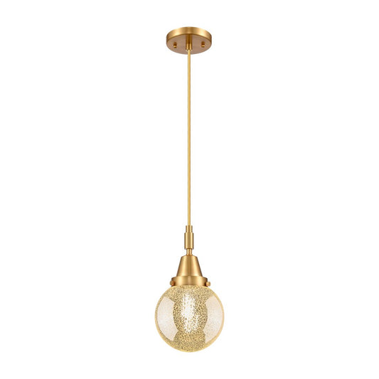 Innovations Caden Beacon 1Lt 6" Cord Mini Pendant, GD/MC - 447-1P-SG-G208-6