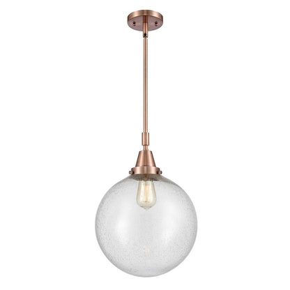 Innovations Caden Beacon 1Lt 12" Stem Mini Pendant, CP/Seed - 447-1S-AC-G204-12