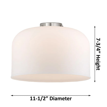 Innovations Lighting Bell 12in 1-Light Mini Pendant | Industrial Antique Copper Steel and Matte White Frosted Glass | Kitchen | Model 447-1S-AC-G71-L-LED
