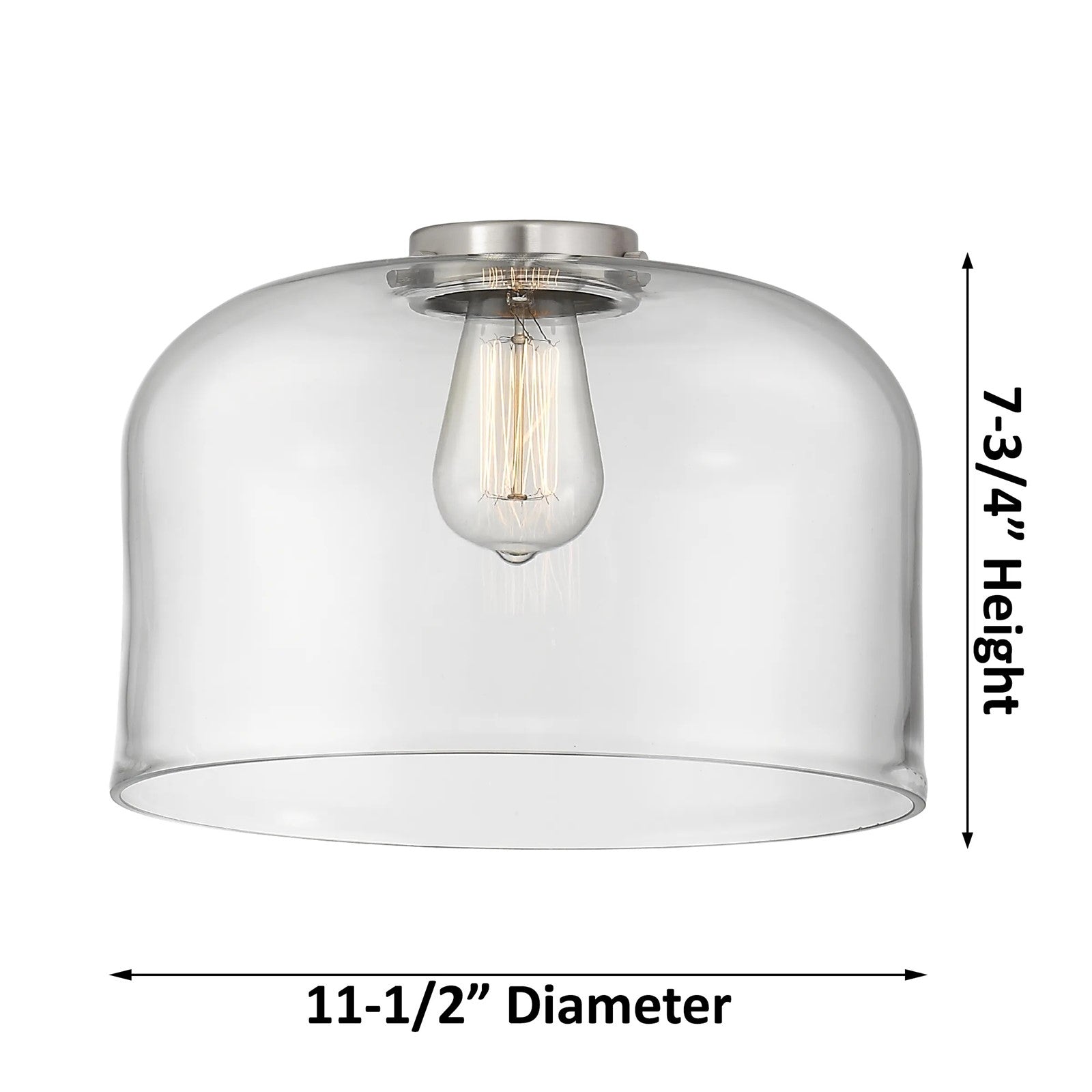 Innovations Lighting Bell 12in 1-Light Mini Pendant | Industrial Antique Copper and Clear Glass | Kitchen Island & Dining Room | Model 447-1S-AC-G72-L-LED