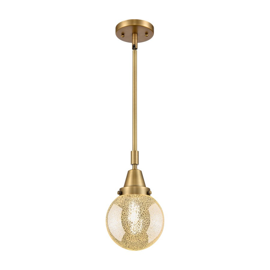Innovations Caden Beacon 1Lt 6" Stem Mini Pendant, BB/Mercury - 447-1S-BB-G208-6