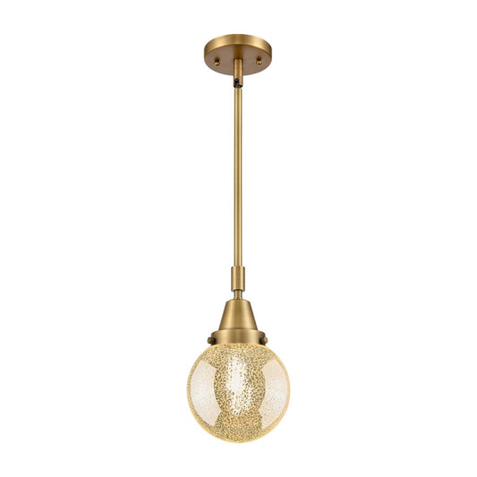 Innovations Caden Beacon 1Lt 6" Stem Mini Pendant, BB/Mercury - 447-1S-BB-G208-6