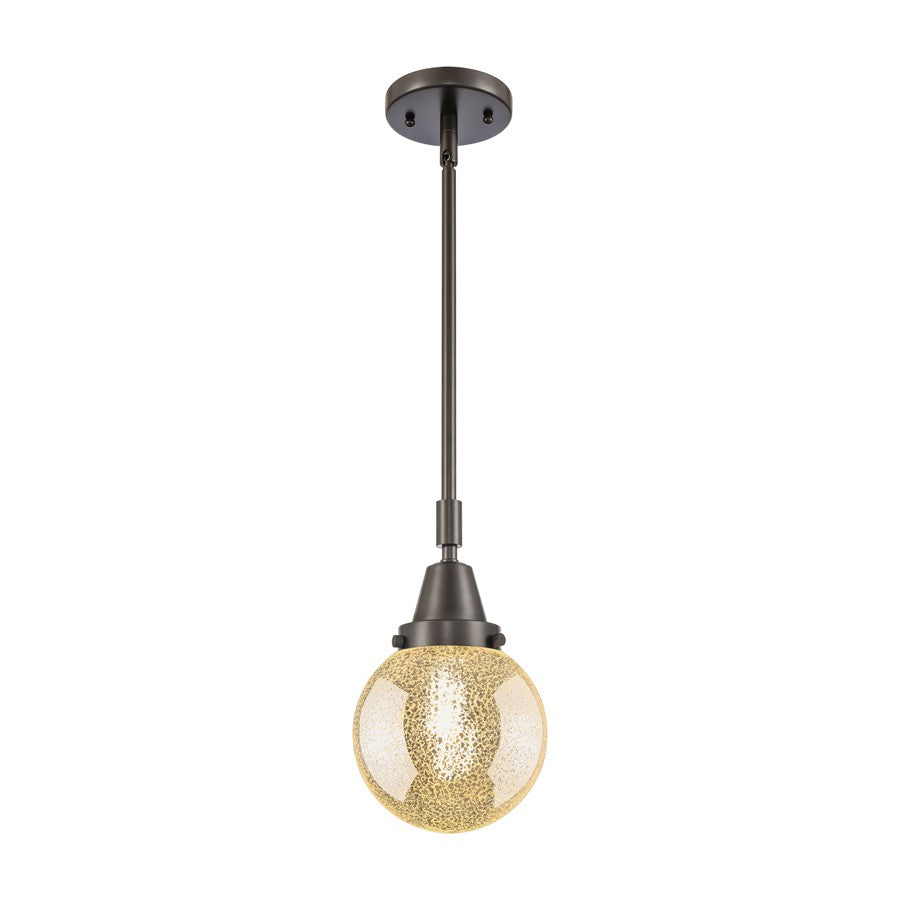 Innovations Caden Beacon 1Lt 6" Stem Mini Pendant, OB/Mercury - 447-1S-OB-G208-6