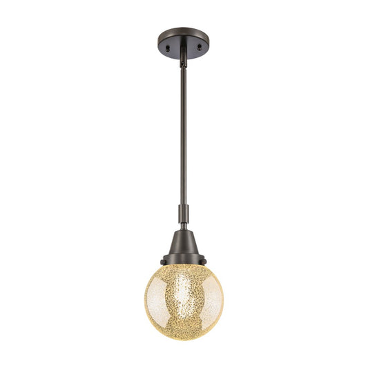Innovations Caden Beacon 1Lt 6" Stem Mini Pendant, OB/Mercury - 447-1S-OB-G208-6