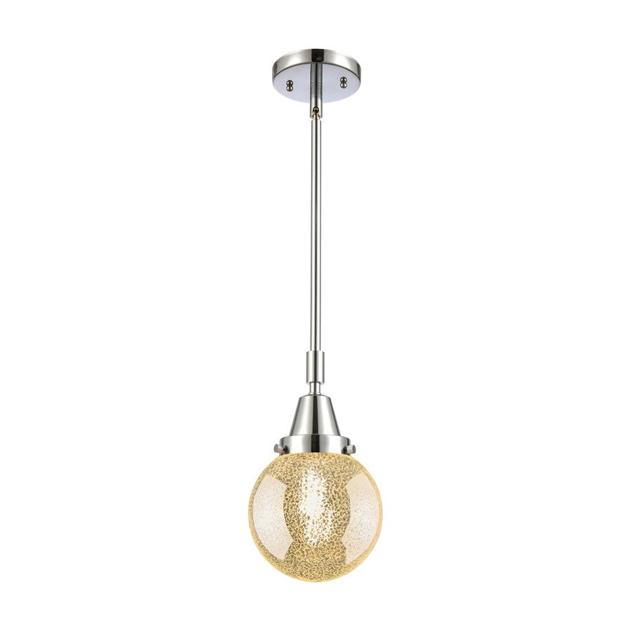 Innovations Caden Beacon 1Lt 6" Stem Mini Pendant, Chrome/MC - 447-1S-PC-G208-6