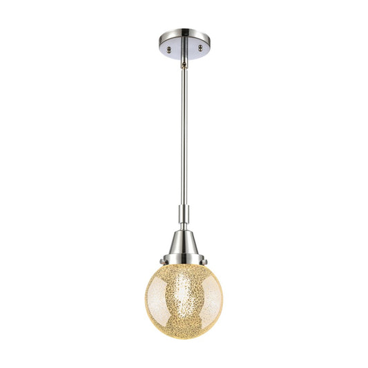 Innovations Caden Beacon 1Lt 6" Stem Mini Pendant, Chrome/MC - 447-1S-PC-G208-6
