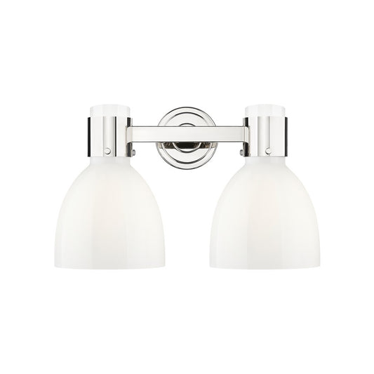 Innovations Lawton Bell 2Lt 16" Bath, PN/Gloss White - 464-2W-PN-G464D-7GW