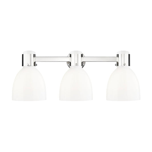 Innovations Lawton Bell 3Lt 24" Bath, PN/Gloss White - 464-3W-PN-G464D-7GW