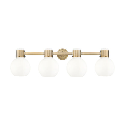 Innovations Lawton Sphere 4Lt 34" Bath, Brushed Brass/Gloss White